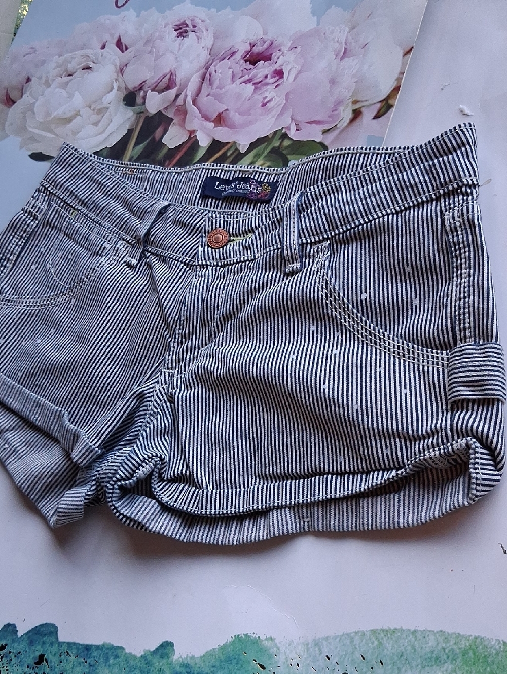 Levi’s  Pinstripe Shorts